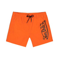 Short de bain orange à logo