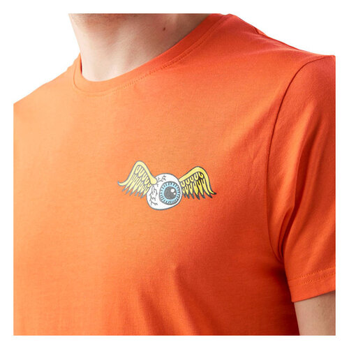 Von Dutch T-shirt orange à motif œil