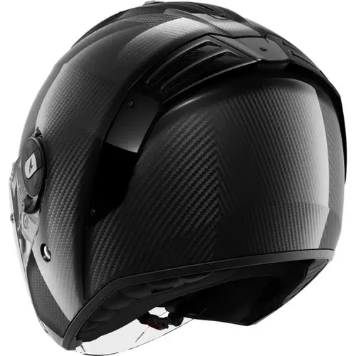 Shark Helmets RS Jet Carbon Blank Helm glänzend schwarz