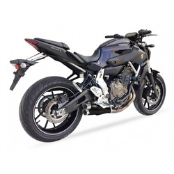Hyperlow black XL complete exhaust system for YAMAHA MT-07, XSR 700