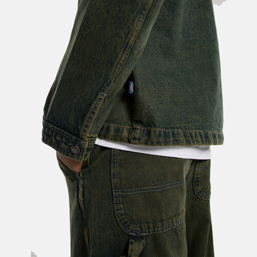 Dickies Lewistown Denim Jacket Green Tone Fade