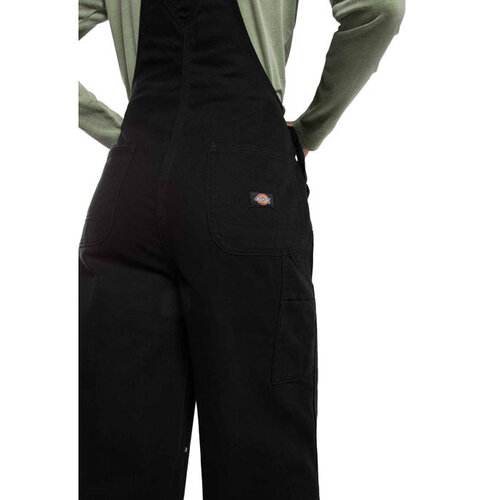 Dickies Salopette noire pour femme en toile souple