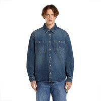 Mechanic Denim Shirt Khaki Tinted Blue