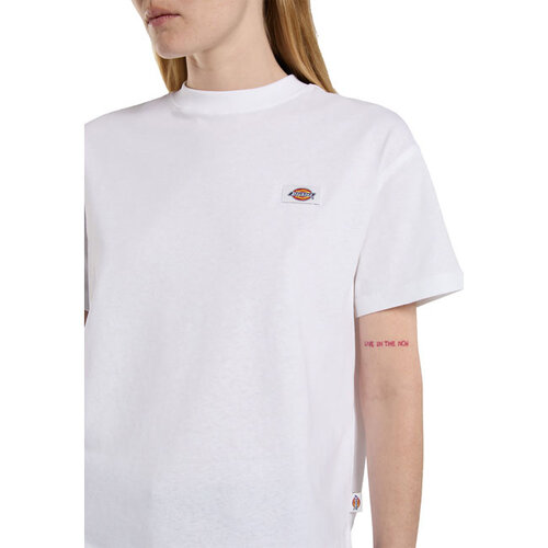 Dickies Oakport dames T-shirt met wijde pasvorm, wit