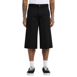 Korte zwarte Union Twill-broek