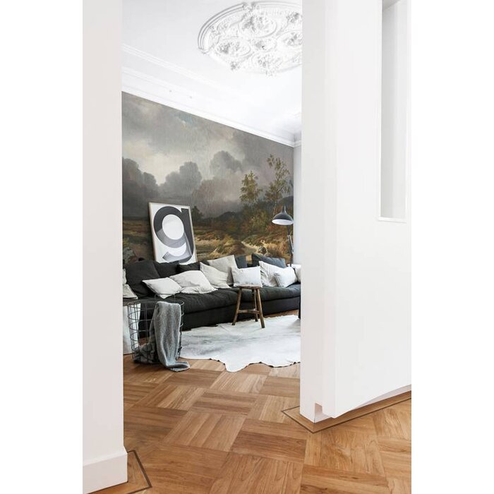 Dutch Painted Memories Mural Approaching Thunderstorm 8032