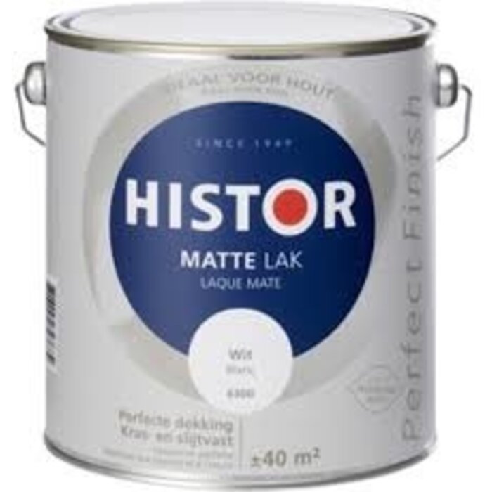 Histor Histor matte lak wit 2,5 liter
