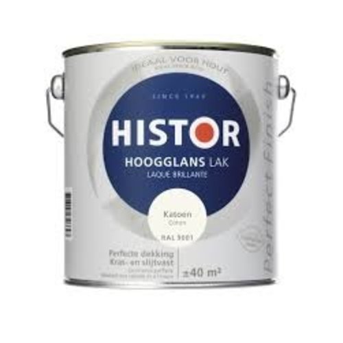 Histor Perfect Alkyd Hoogglans Katoen (Ral 9001)2,5 - Donald verf en