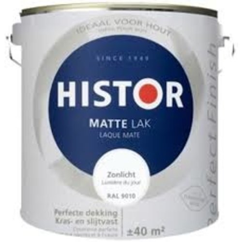 Histor Histor matte lak ral 9010 2,5 l