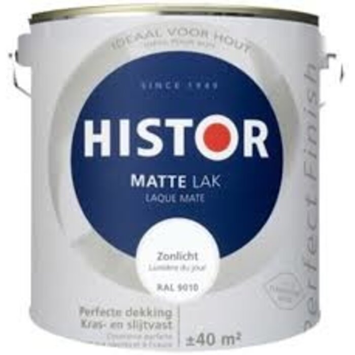 Histor Histor matte lak ral 9010 2,5 l