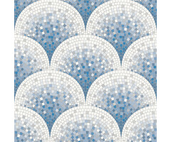 Dutch Dutch Beaux Arts II Tile Effect Blue Behang BA220046