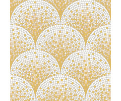 Dutch Dutch Beaux Arts II Tile Effect Gold Behang BA220042