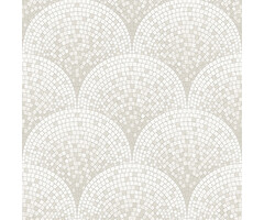 Dutch Dutch Beaux Arts II Tile Effect Silver Behang BA220041