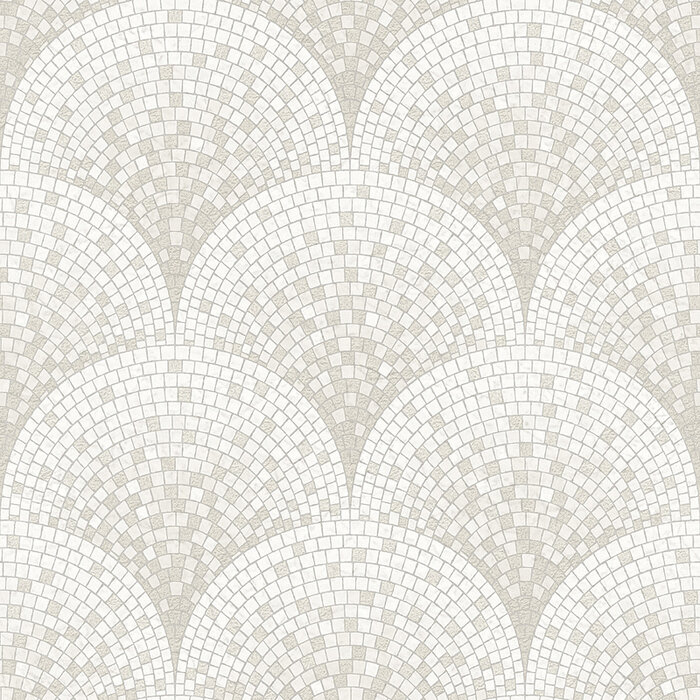 Dutch Dutch Beaux Arts II Tile Effect Silver Behang BA220041