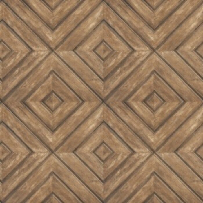 Noordwand  Behang met houten ruitpatroon FH37512