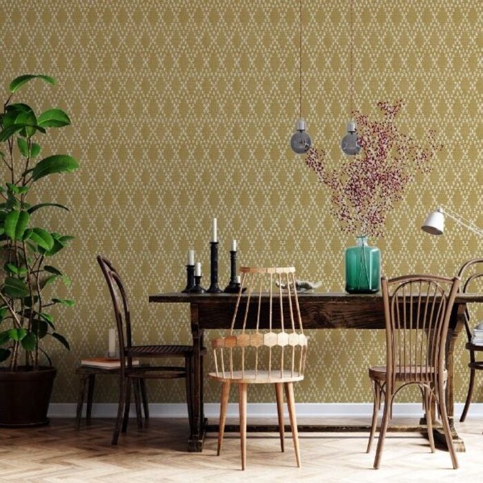 Noordwand  Behang geweven ruit22042