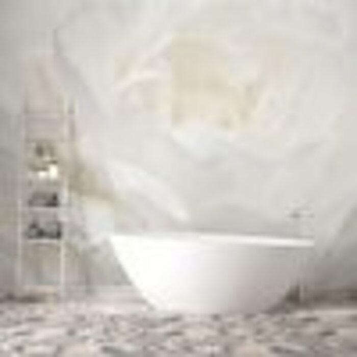 Noordwand  Fotobehang met grote witte bloem Artikelnummer: G78424