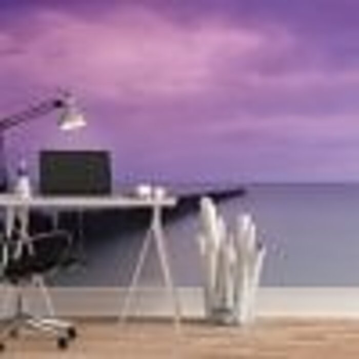 Noordwand  Fotobehang met paarse zee  G78422