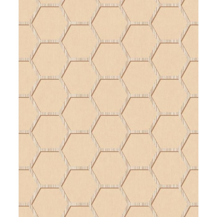 Noordwand  Behang honingraat (hexagon) 68716