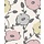 Behang met grote bloemen 68711