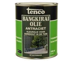 Tenco Tenco Bangkirai Olie  Antraciet Transparant