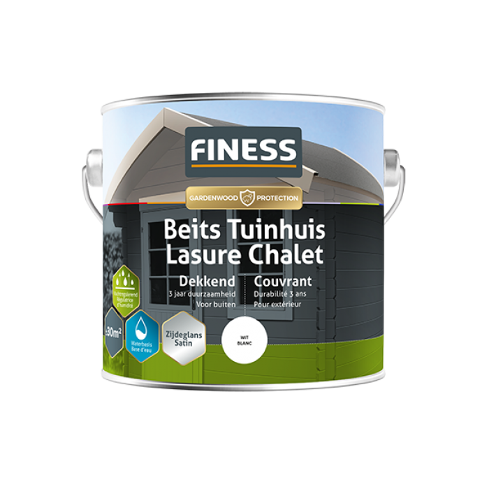 Finess Finess Beits Tuinhuis Dekkend Zijdeglans 2,5 Liter (Waterbasis)