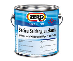 Zero-farbe Zero Satina Seidenglanzlack Zijdeglanslak