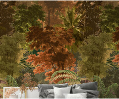 Mural Tapestry Jungle brn 159x280cm