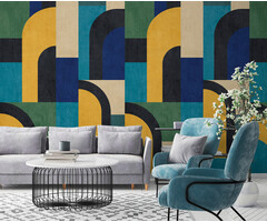 Mural Modernism Shapes 159x280cm