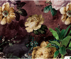 Mural Painted Flowers 159x280cm