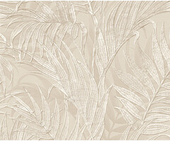 Grace - Tropical palm leaf beige