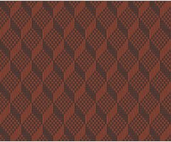 Grace - 3D stitched cube orange