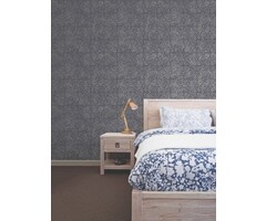 Behang met metallic cirkels en ruiten G78317