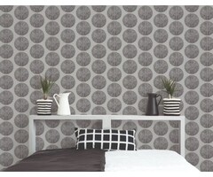 Behang met cirkelmotief G78330