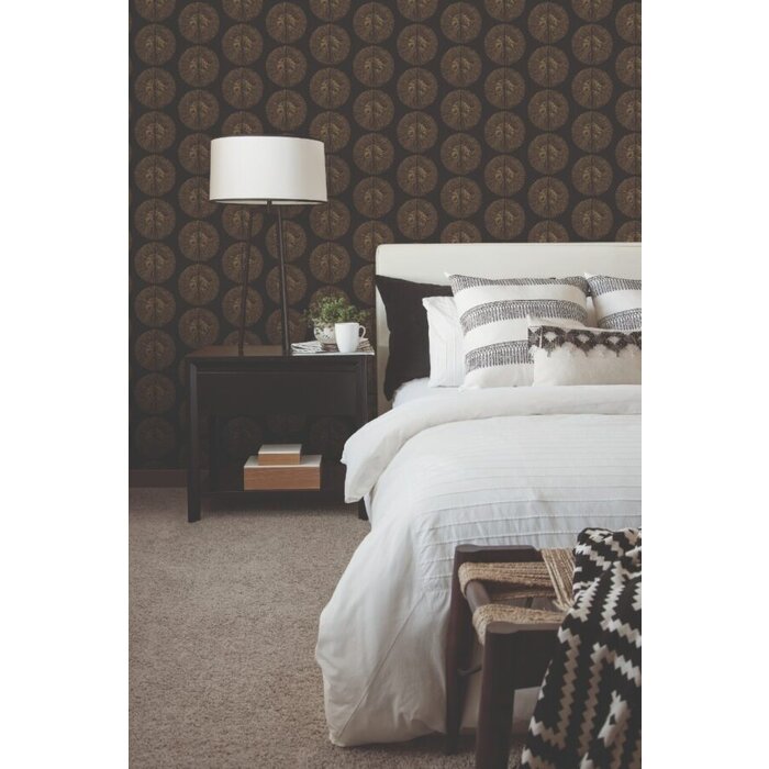 Behang met cirkelmotief G78331