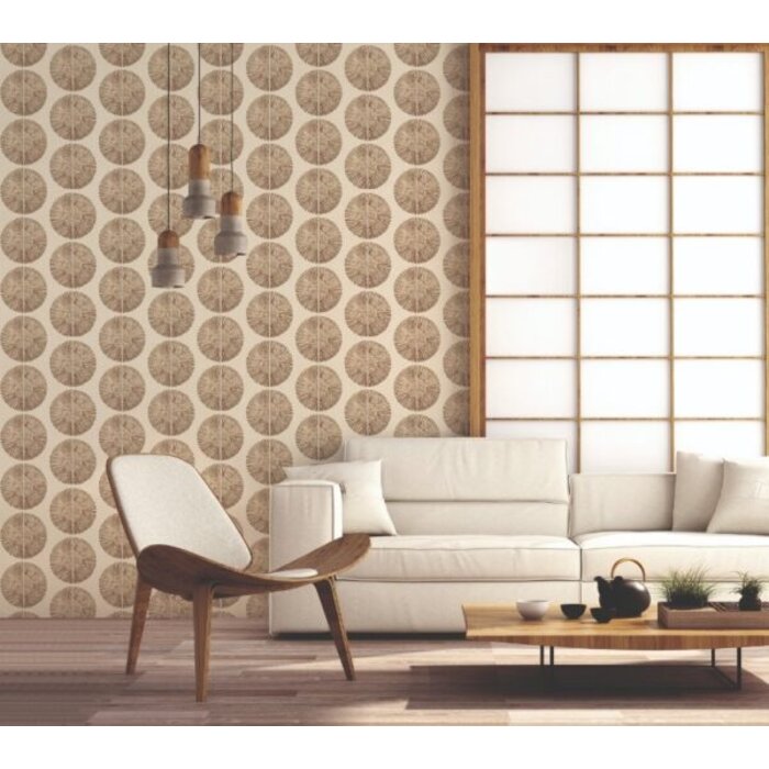 Behang met cirkelmotief G78332