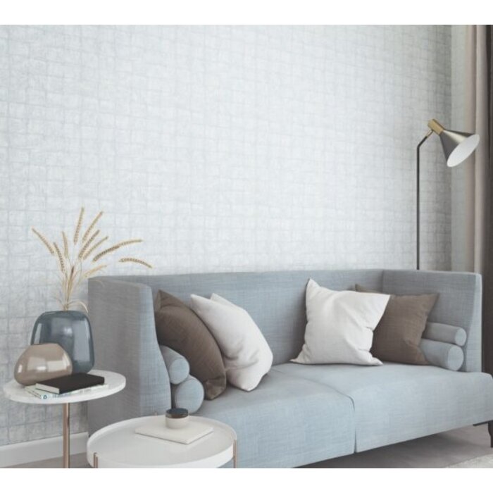 Behang met vierkante tegels 33969