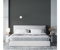 Behang met linnen look 33967