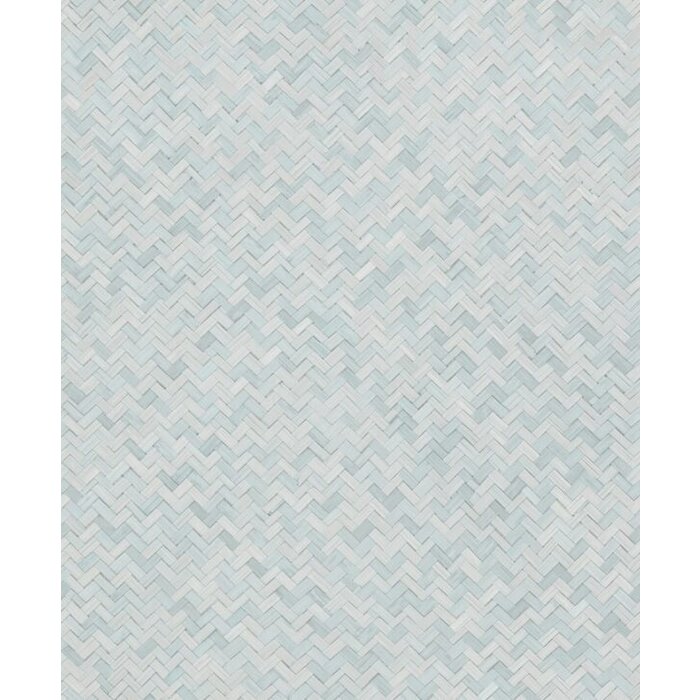 Behang met rotan vlechtwerk 33312