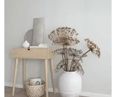 Behang met rotan vlechtwerk 33315