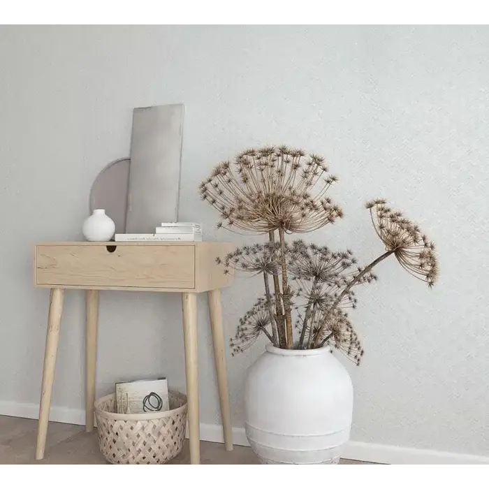 Behang met rotan vlechtwerk 33315