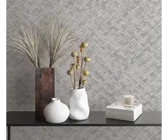 Behang met rotan vlechtwerk 33311