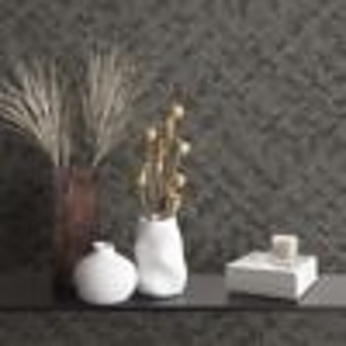 Behang met rotan vlechtwerk 33310