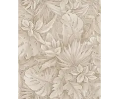 Behang met grote bladeren 33307