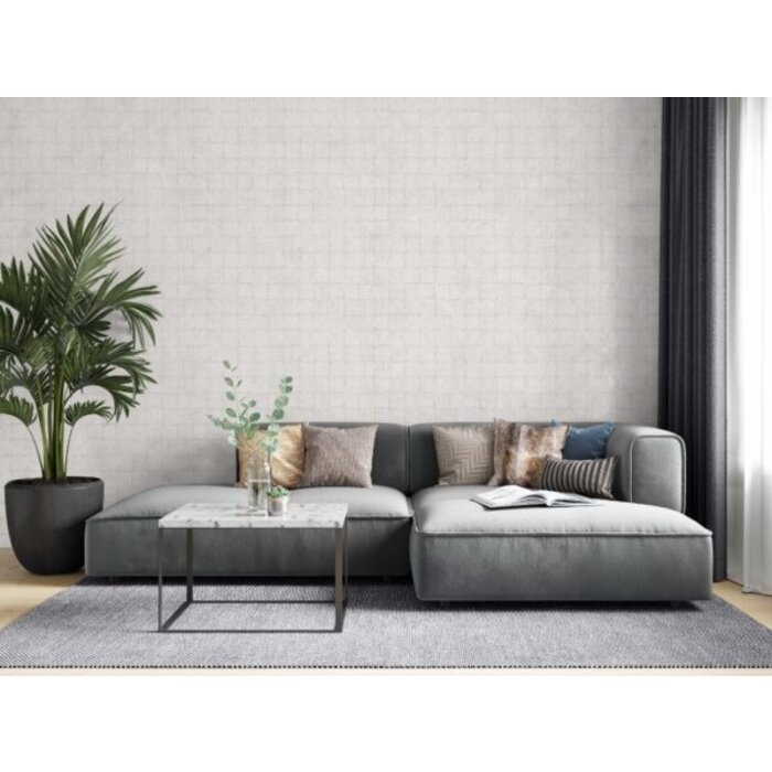 Behang met vierkante tegels 30416