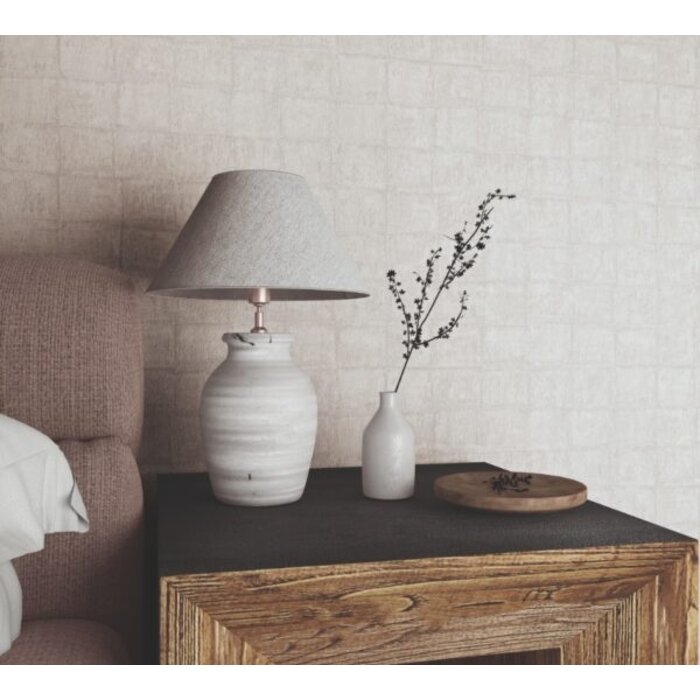 Behang met vierkante tegels 33968