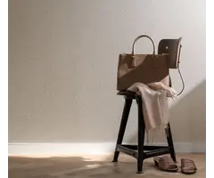 Behang met grove vissengraat print 59301