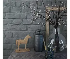 Behang met bakstenen print 34170