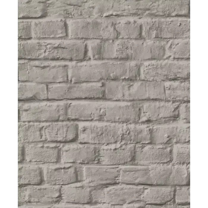 Behang met bakstenen print 34168
