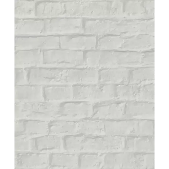 Behang met bakstenen print 34166